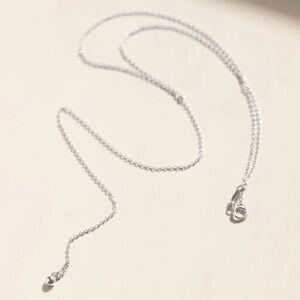 Sterling Silver Lariat Chain Necklace
